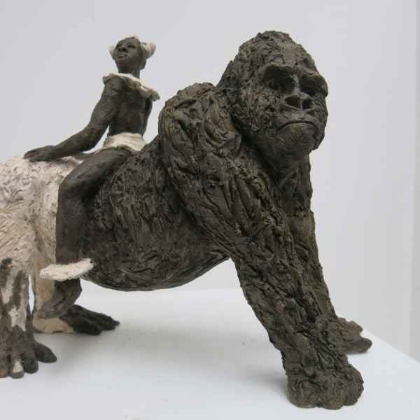 Voyageur sur gorille